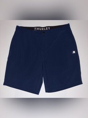 Men’s Hurley Navy Blue Mesh-Lined Swim/Walk Shorts Size 40
